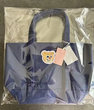 러브러리 바이 페이 올드 테디 걸 와펜 토트백 네이비