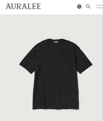 [컨디션 최상] 25SS AURALEE 심리스 크루넥 티