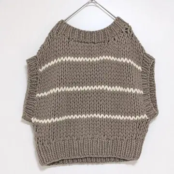 TOMORROWLAND GALERIE VIE 손뜨개질 울 니트 베스트