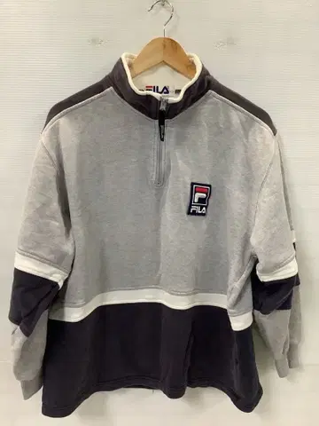 12.3 A229P FILA 맨투맨 하프 지퍼 L