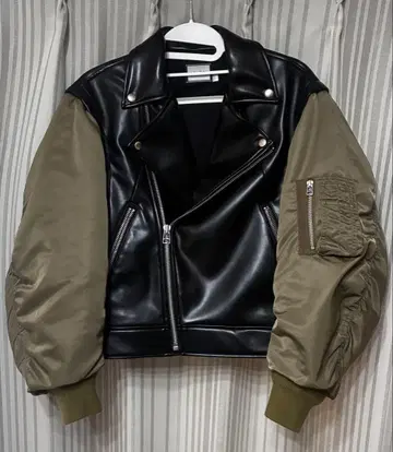 MOUSSY 가죽 자켓 S MA-1