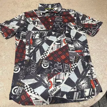 callaway 골프 반팔 셔츠 체크 무늬 그래픽