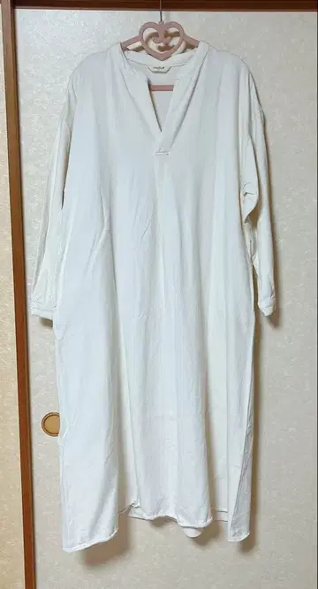 스튜디오 클립 데님 원피스 화이트 화이트 데님