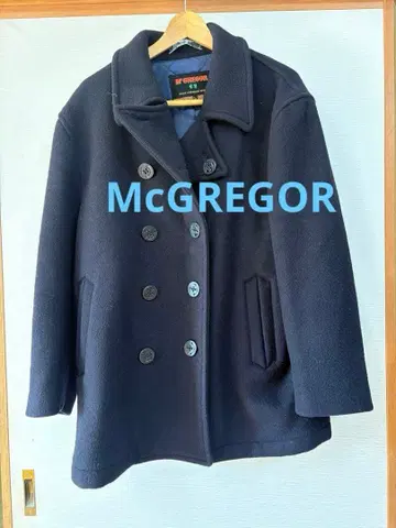 맥레거 P 코트 울 L 아우터 출퇴근 통학 일본제 네이비