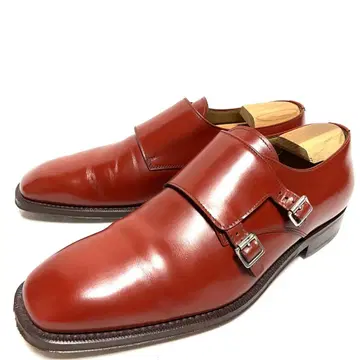 새상품급 SILVANO MAZZA 더블 몽크 8(26.5cm) 적갈색