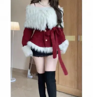 산타 코스튬풍 원피스