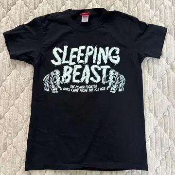 SLEEPING BEAST 티셔츠 S 사이즈 블랙 근육맨 만모스맨