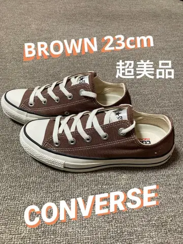 올스타 로우컷 스니커즈 브라운 23cm [컨디션 최상]