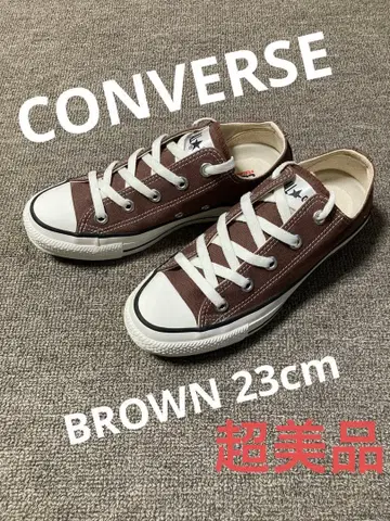 올스타 로우컷 스니커즈 브라운 23cm [컨디션 최상]