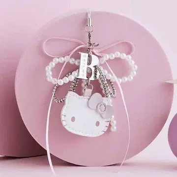 HELLO KITTY x BRILMY 거울 포함 비즈 스트랩 PINK