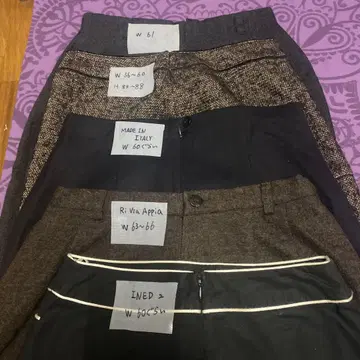 스커트 모음 W60부터 66 정도