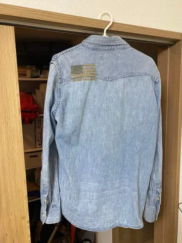 레미 레리프 스터드 장식 데님 셔츠 랄프 로렌