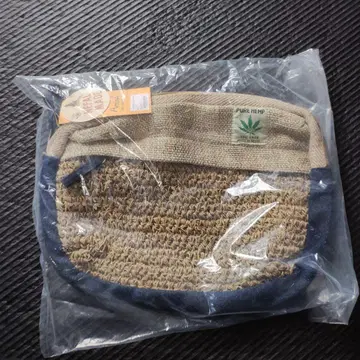 Amina 헴프 숄더백 블루