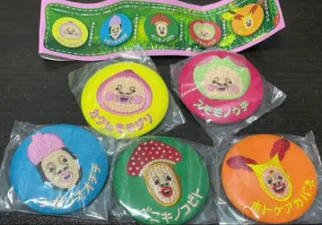 코비토 도감 코비토즈칸 자수 캔뱃지 컴플리트 풀 컴 세트 전 5종