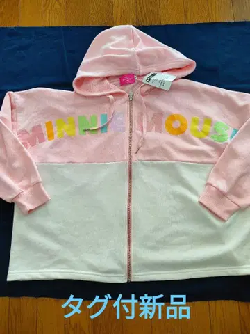 디즈니 리조트 택 포함 새상품 미니의 오버 사이즈 후드티 M