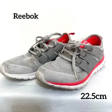 Reebok 그레이/레드 메쉬 러닝화