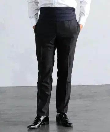 TOMORROWLAND Super150's 울 스킨 턱시도 팬츠