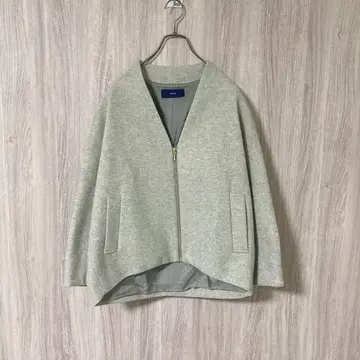 SHIPS 쉽스 코쿤 지퍼 코트 그레이