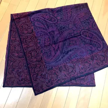 장르 이셰렐 페이즐리 울 실크 대형 스톨