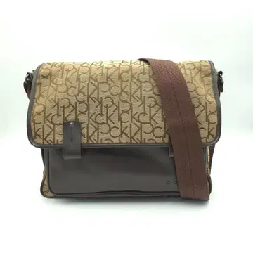 캘빈클라인 메신저 백 숄더 남성용 베이지