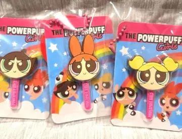 새상품 다이토 한정판 파워퍼프걸스 막대형 페이스 참 3개 세트