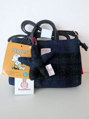 해리스 트위드 x 스누피 숄더백