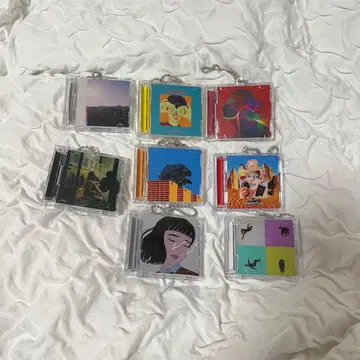 마카로니 연필 CD풍 키링