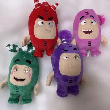 The Oddbods 오드보즈 봉제 인형 4체 세트