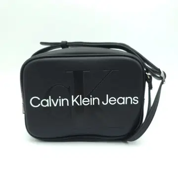 미사용 캘빈클라인 숄더백 카메라 블랙 여성용 가죽
