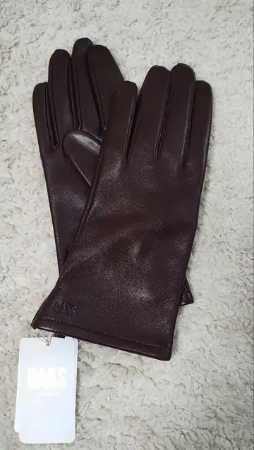 미사용 새상품 21cmDAKS 브라운 가죽 장갑