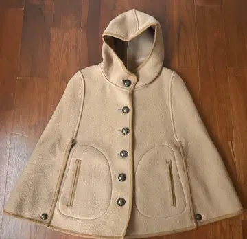 매킨토시 카멜색 케이프 코트 판초