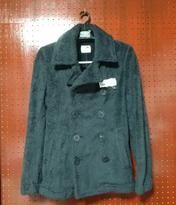 갱스터빌 남성용 자켓 블랙 플리스 피코트 코트