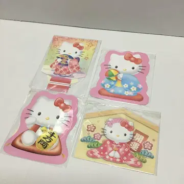 헬로키티 세뱃돈 봉투 다이컷 복주머니 미개봉 4세트