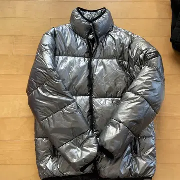 ZARA 실버 다운 자켓 L