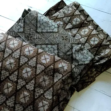 무라야마 오시마 명주 이중 기모노 5점 묶음 리메이크용 순수 실크