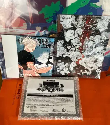 주술회전 시부야 사건 아크릴 스탠드, 클리어 파일, 북커버, 덤 씰