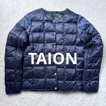 새상품급 TAION 네이비 다운 자켓 M 다운 90% 페더 10%