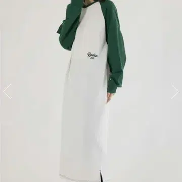 RODEO CROWNS 래글런 슬리브 롱 원피스