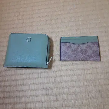 그린 가죽 G 로고 지갑, 카드 케이스