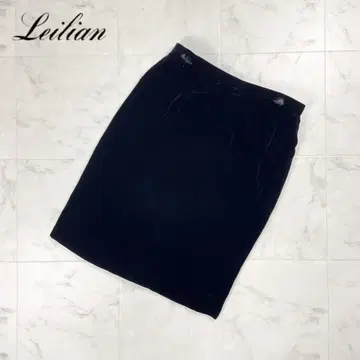 택 포함 새상품 레리안 벨로아 타이트 스커트 벨벳 블랙 17+*HD585