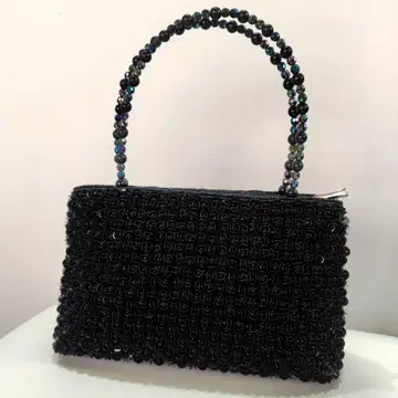 일본 의류용 기모노 백 비즈 블랙