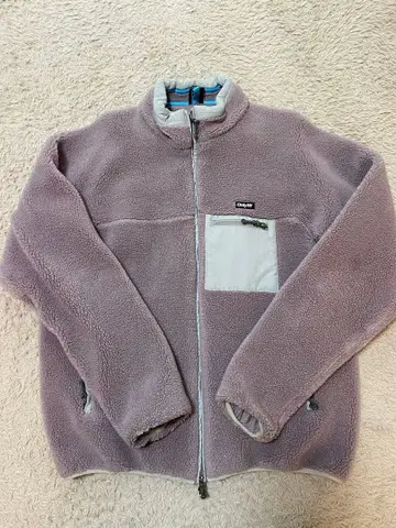 온리 뉴욕 보아 플리스 자켓 라벤더 퍼플 모브