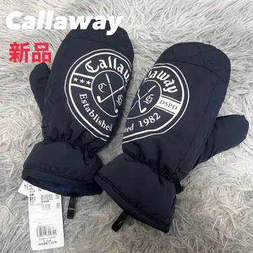새상품 캘러웨이 미튼 장갑 카이로 포켓 네이비 여성용