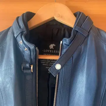 LOVELESS 블루 가죽 자켓 S
