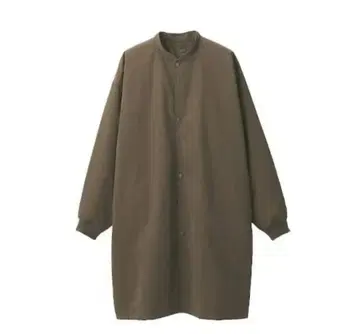 무인양품 발수 솜 스탠드 카라 코트 남녀 공용 S-M 다크 모카 브라운