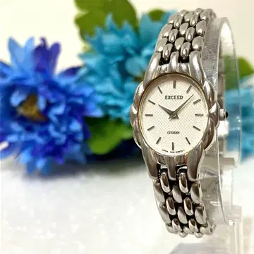 [극상품] CITIZEN EXCEED 오벌 케이스 손목시계 실버