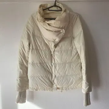 슬라이 SLY 아이보리 다운 자켓 버튼 포함