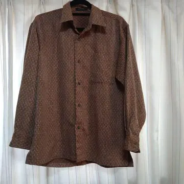 ARTEMODENA 브라운 패턴 셔츠 M