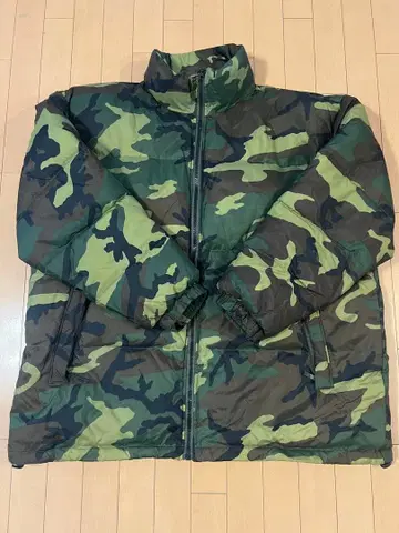 카모플라쥬 다운 자켓 오버 사이즈