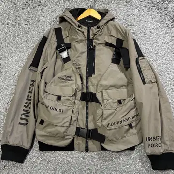 새상품급 AVIREX 3WAY 밀리터리 세퍼레이트 유즈 자켓 카키 XL